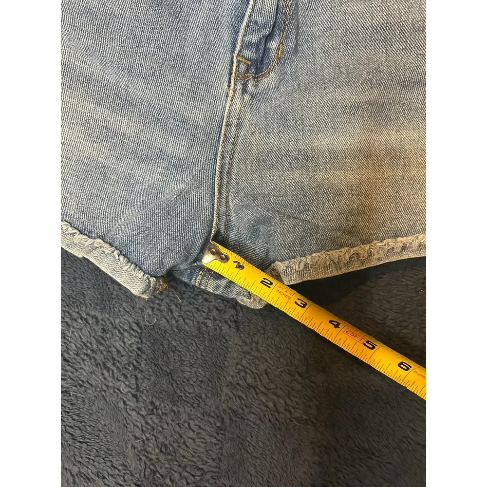 PacSun Denim Shorts 28 Womens Blue High Rise‎ Frayed Hem 5 Pocket Casual